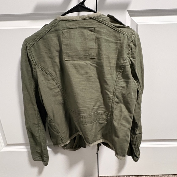 Abercrombie & Fitch Khaki Green Zip-Up Jacket - Picture 3 of 3
